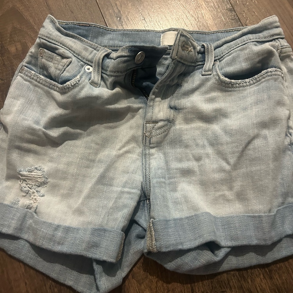 Seven7 Light Wash Jean Shorts